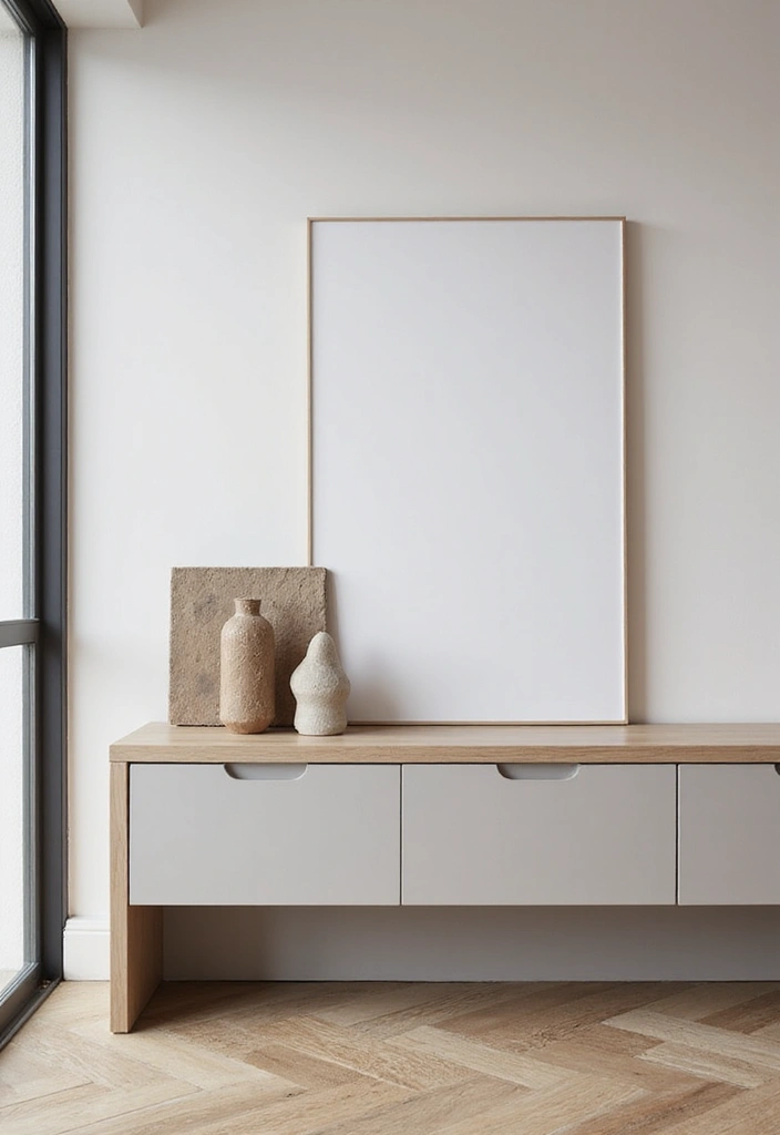 28 TV Wall Decor Living Room Modern Ideas That Look Sleek and Clean - 17. Sleek Console Tables