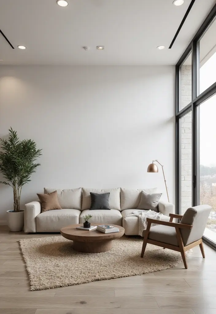 28 TV Wall Decor Living Room Modern Ideas That Look Sleek and Clean - 21. Clean-lined Furniture Selection