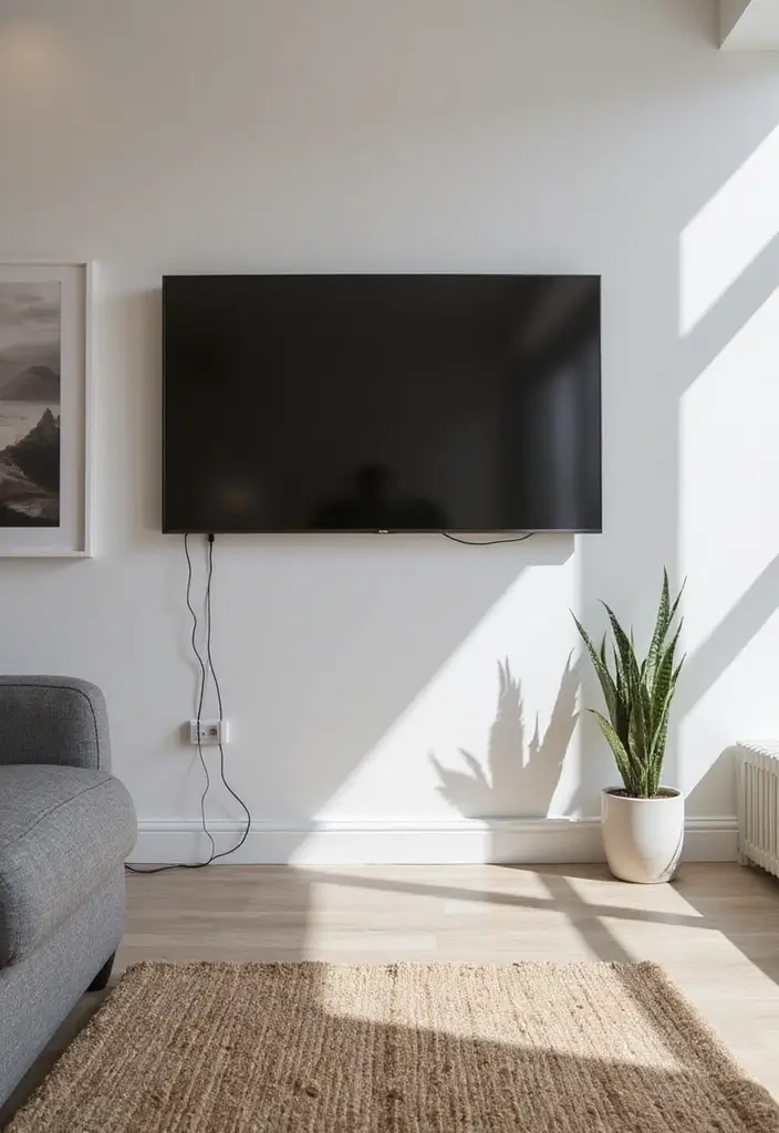 28 TV Wall Decor Living Room Modern Ideas That Look Sleek and Clean - 4. Wall-mounted TVs for Space-saving