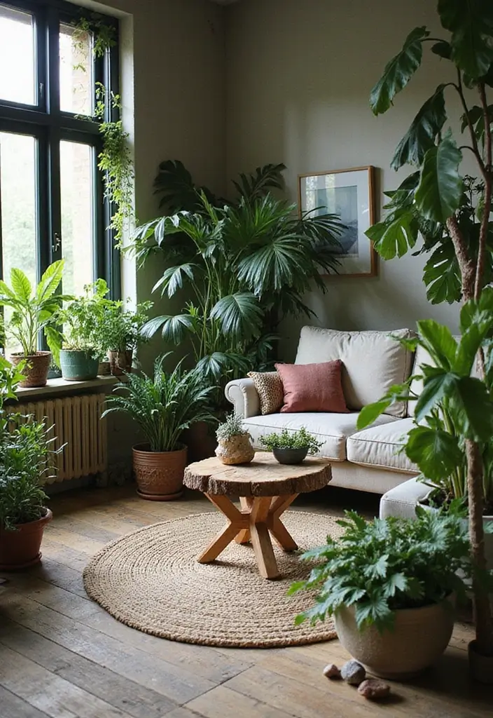 28 UK Living Room Ideas That Feel Timeless and Cozy - 6. Incorporating Nature
