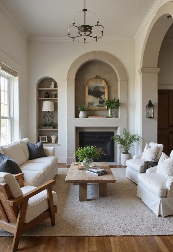 29 Arch Design Living Room With Cement Ideas That Feel Minimal and Modern - 28. Personal Touches