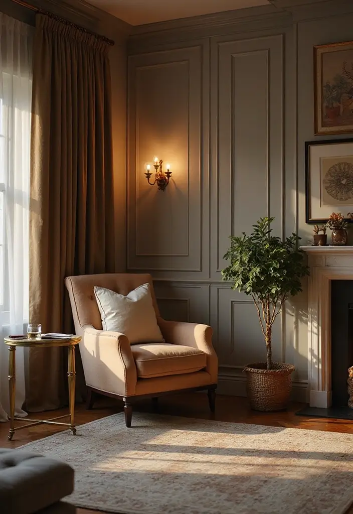 29 Black Glam Living Room Ideas That Feel Luxurious and Bold - 24. Cozy Reading Nooks