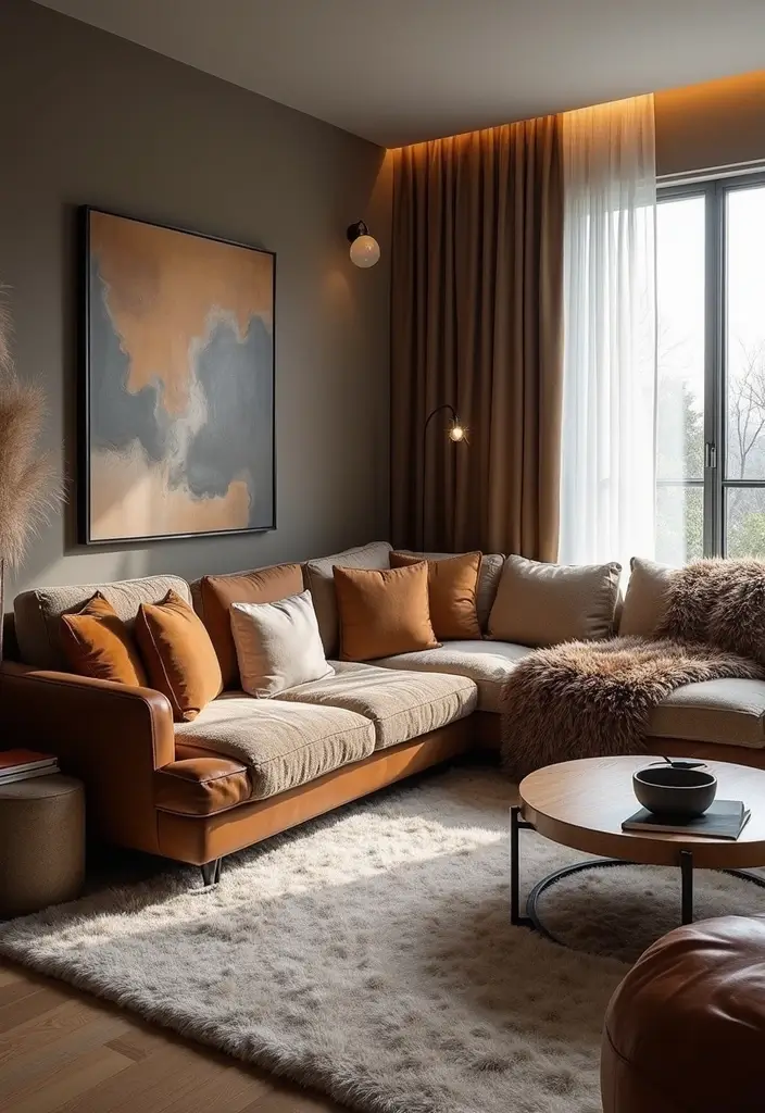 29 Black Glam Living Room Ideas That Feel Luxurious and Bold - 3. Layered Textures