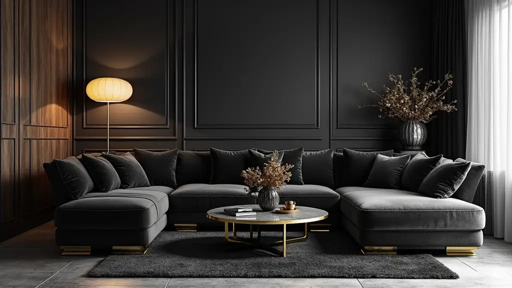 29 Black Glam Living Room Ideas That Feel Luxurious and Bold