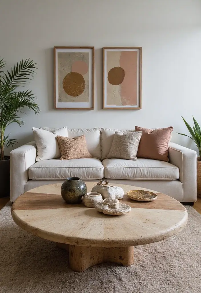 29 Living Room Coffee Table Decor Ideas That Look Polished - 27. Combining Elements