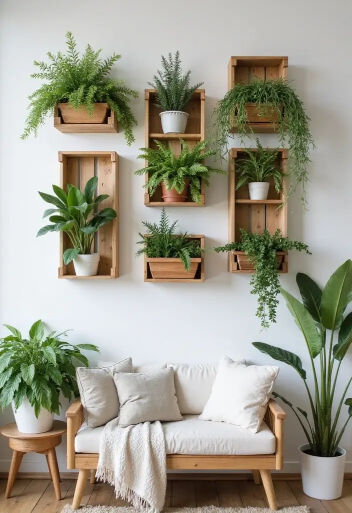29 Living Room DIY Decor Ideas That Are Fun and Easy - 24. DIY Wall Planters