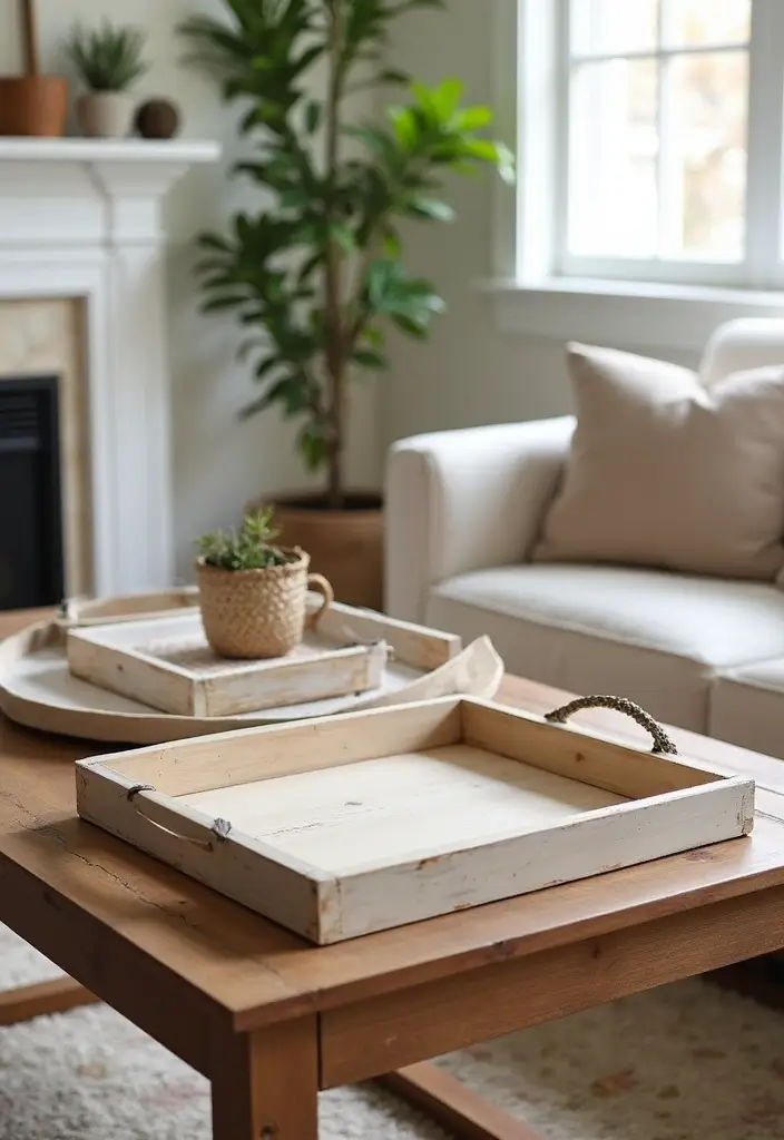 29 Living Room DIY Decor Ideas That Are Fun and Easy - 27. DIY Decorative Trays