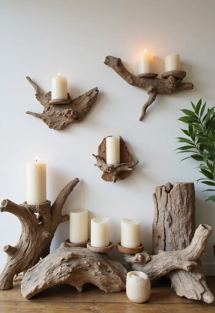 29 Living Room DIY Decor Ideas That Are Fun and Easy - 9. Driftwood Decor