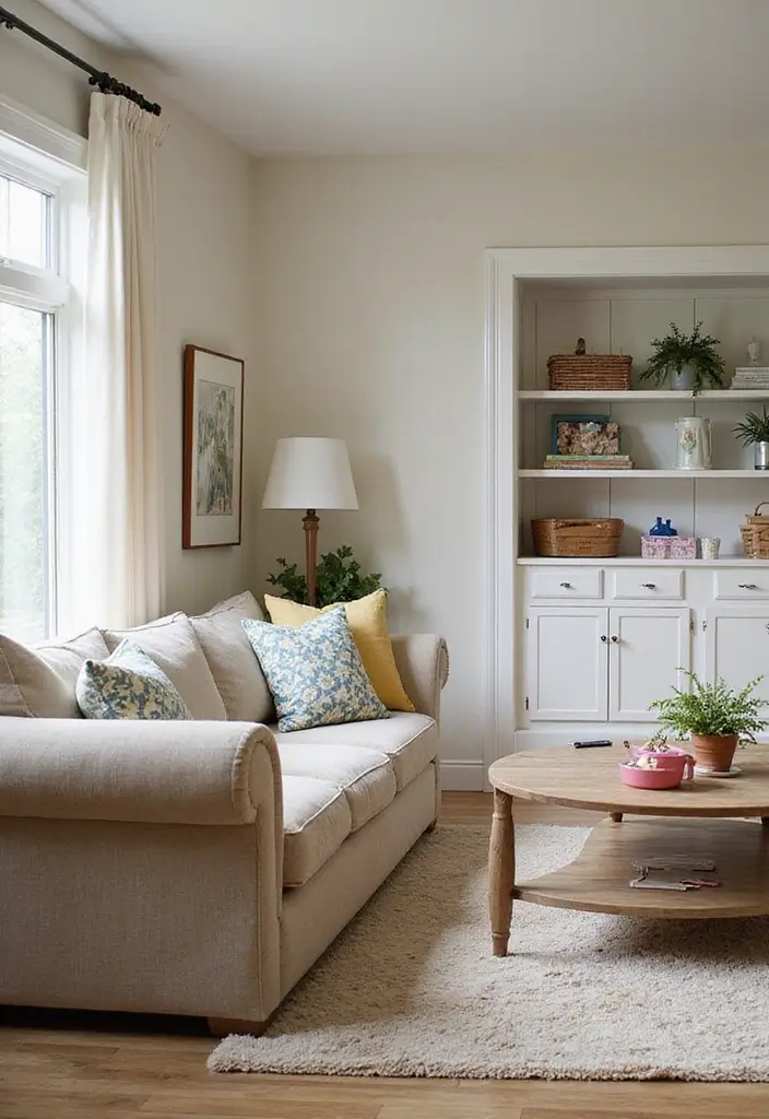 29 Medium Living Room Ideas That Feel Spacious and Balanced - 20. Create a Family-Friendly Space