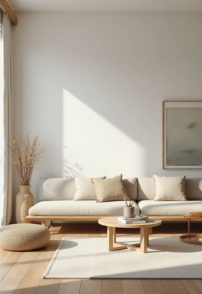 29 Medium Living Room Ideas That Feel Spacious and Balanced - 21. Opt for a Minimalist Design