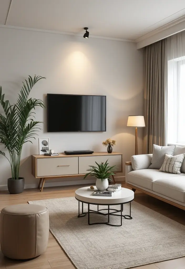 29 Medium Living Room Ideas That Feel Spacious and Balanced - 28. Maintain an Organized Look