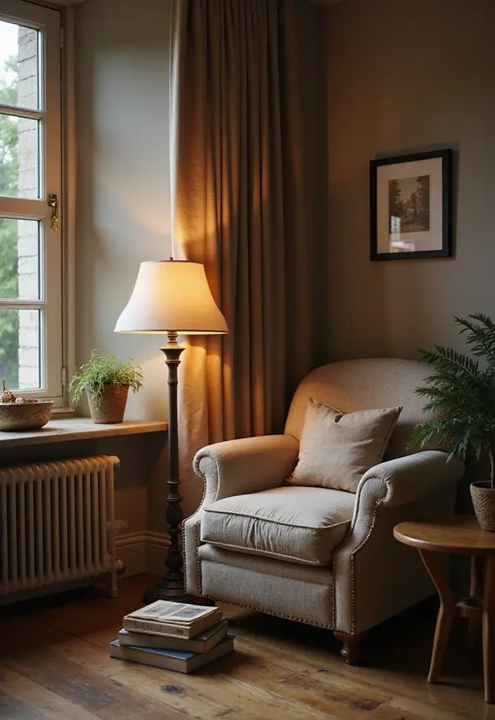 29 One Bedroom Apartment Decor Living Room Ideas That Save Space - 10. Cozy Reading Nooks: A Must-Have