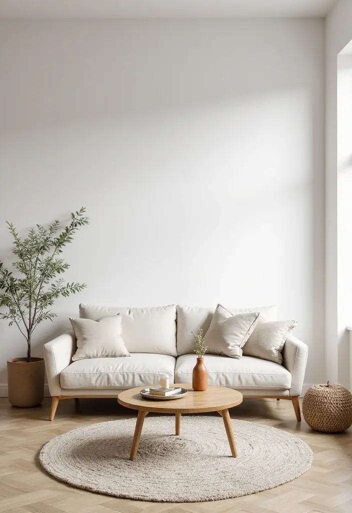 29 One Bedroom Apartment Decor Living Room Ideas That Save Space - 23. Embrace Minimalism