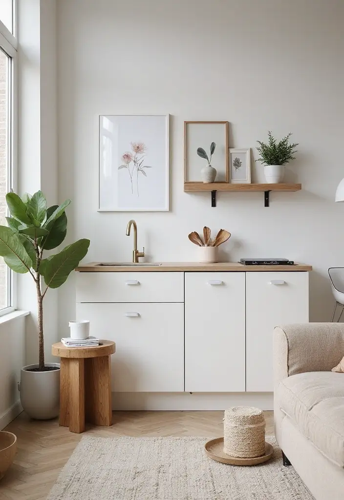 29 Small Open Concept Kitchen Living Room Ideas That Flow Beautifully - 11. Minimalist Approach