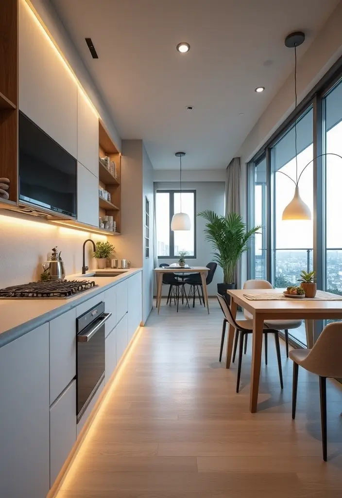 29 Small Open Concept Kitchen Living Room Ideas That Flow Beautifully - 12. Smart Technology