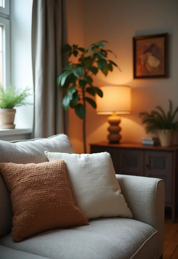 29 Sofas Ideas Living Room Modern Styles That Feel Cozy and Chic - 19. Textured Upholstery for Added Comfort