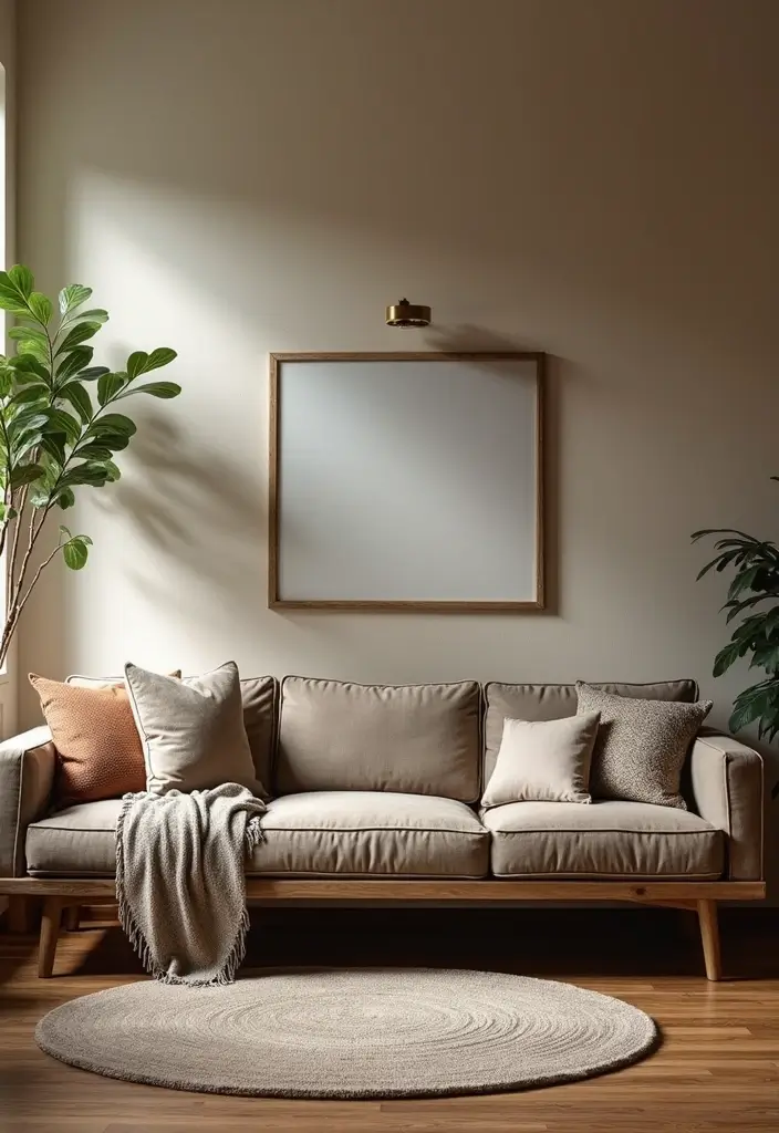 29 Sofas Ideas Living Room Modern Styles That Feel Cozy and Chic - 7. Reclaimed Wood Frames