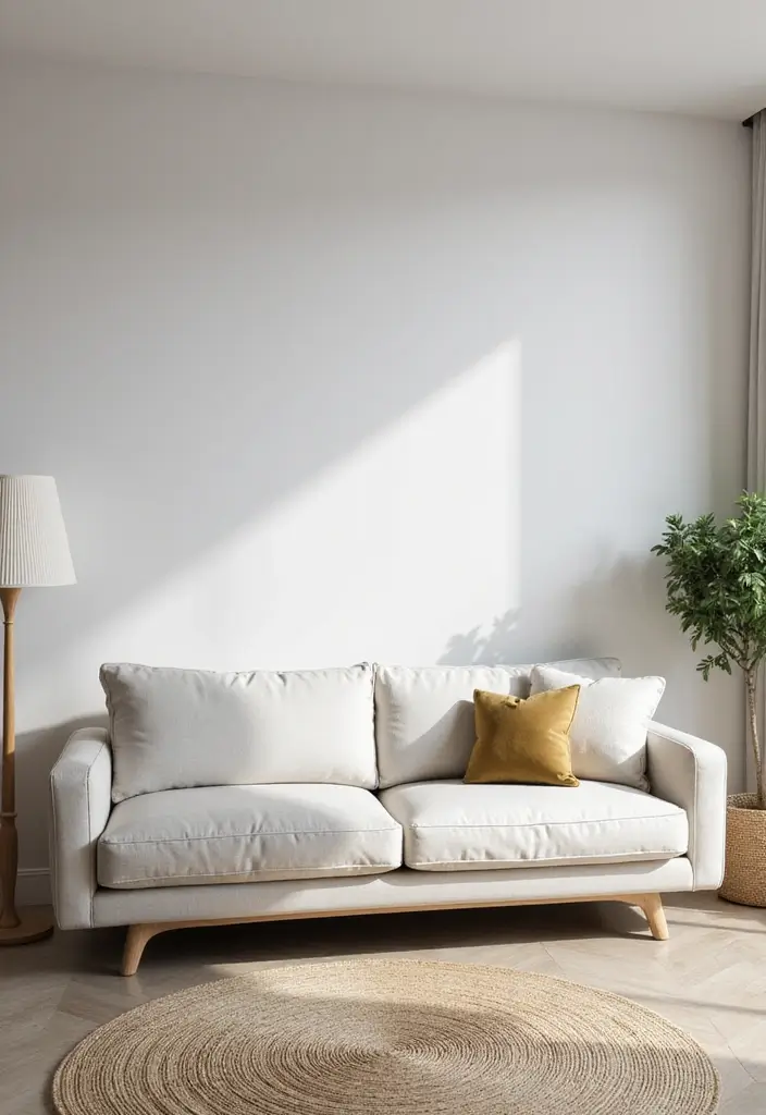 29 Sofas Ideas Living Room Modern Styles That Feel Cozy and Chic - 9. Minimalist Aesthetic