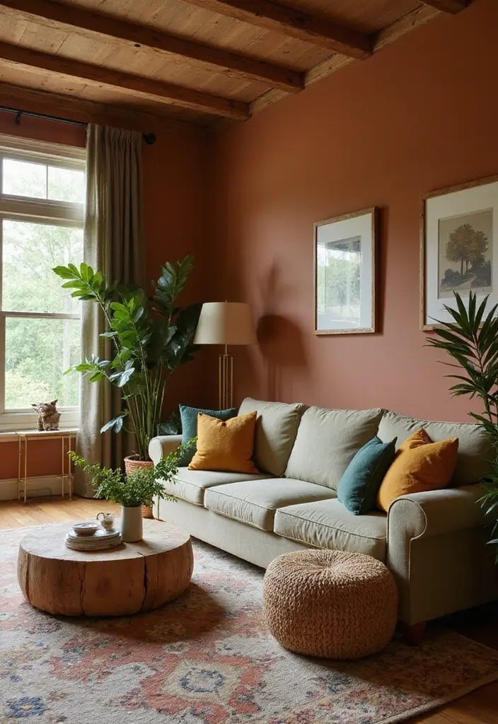 29 Tan Paint Colors for Living Room That Feel Warm and Cozy - 27. Earthy Sienna