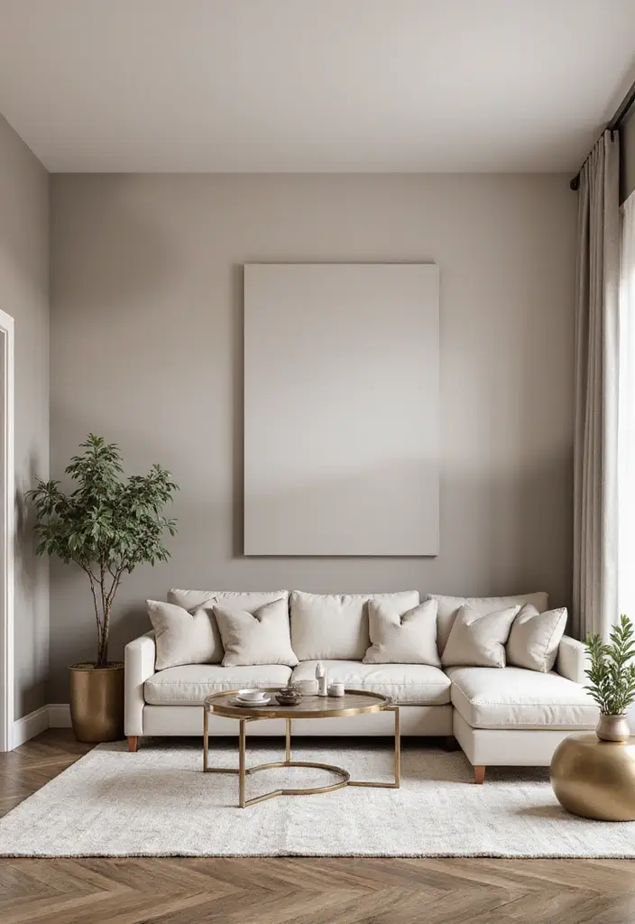 29 Wallpaper Living Room Accent Wall Ideas That Add Character - 10. Ombre Elegance