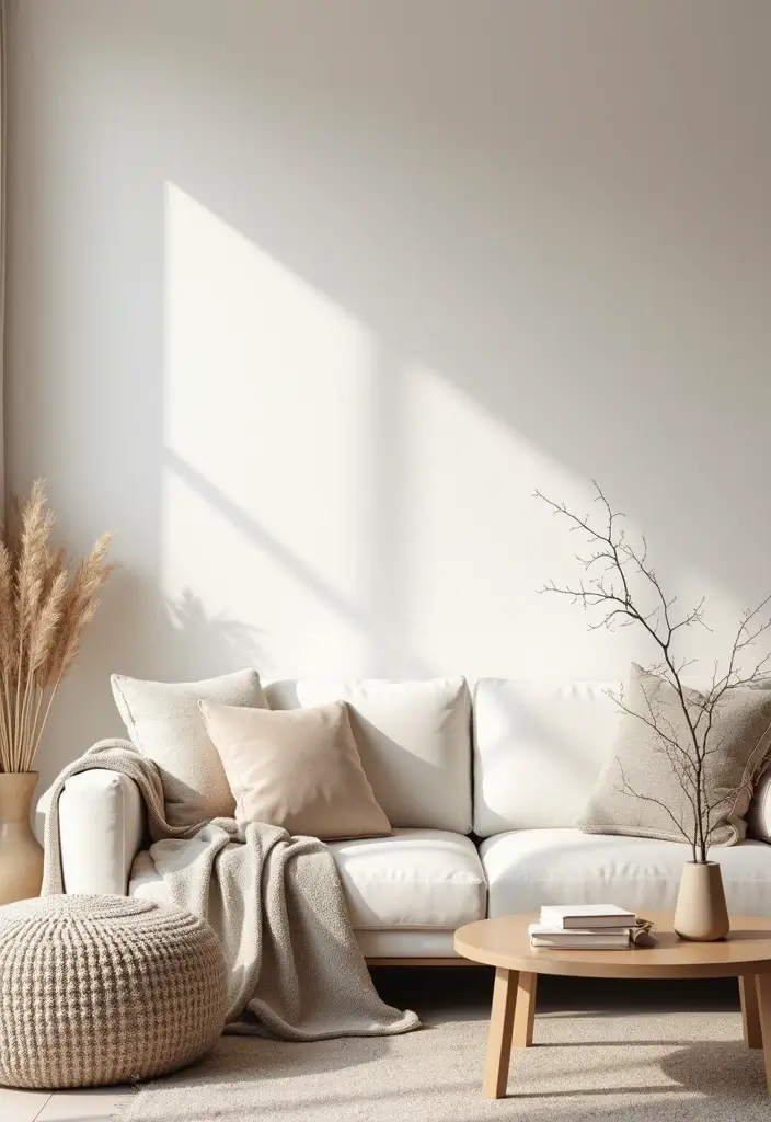 29 Wallpaper Living Room Accent Wall Ideas That Add Character - 21. Minimalist Patterns