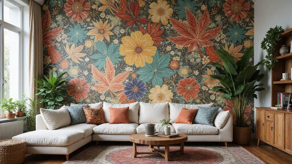29 Wallpaper Living Room Accent Wall Ideas That Add Character