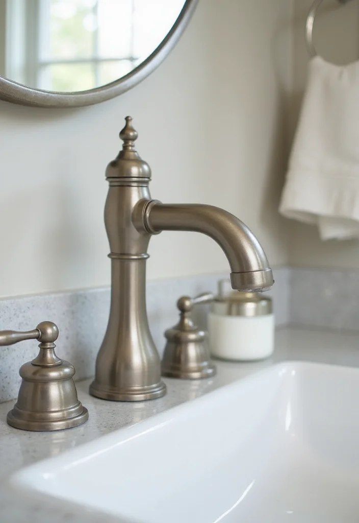 12 Brushed Nickel Bathroom Faucet Ideas for a Sustainable Home - 10. Harmonizing Accessories