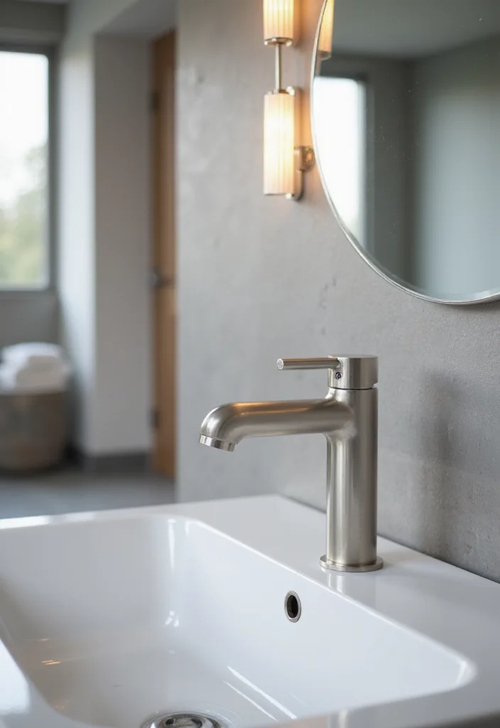12 Brushed Nickel Bathroom Faucet Ideas for a Sustainable Home - 7. Smart Faucet Technology