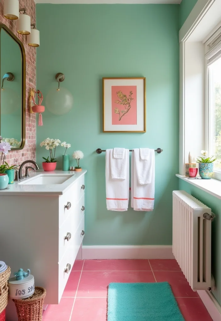 12 Brushed Nickel Bathroom Faucet Ideas for a Sustainable Home - 8. Statement Colors