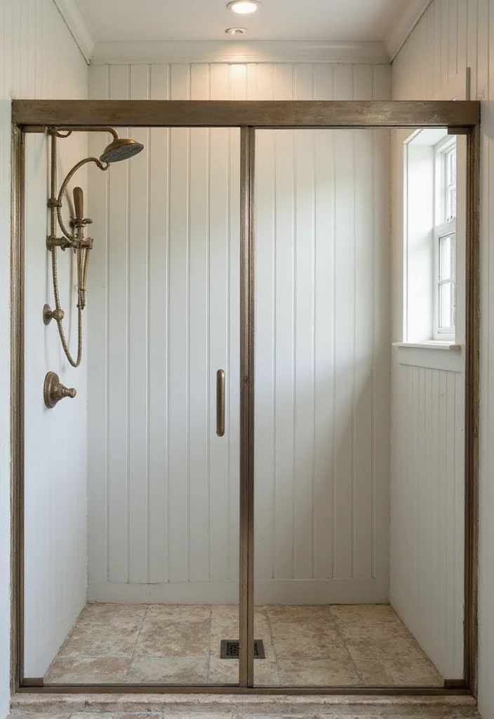 14 Bathroom Beadboard Ideas For Classic Cottage Style - 10. Beadboard in Showers