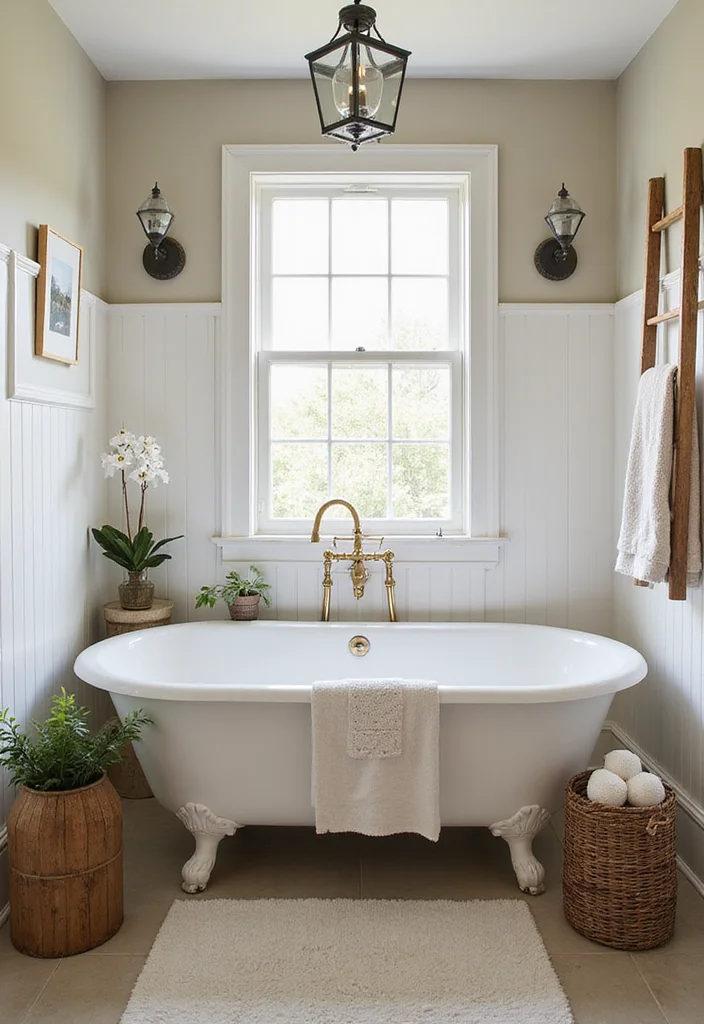 14 Bathroom Beadboard Ideas For Classic Cottage Style - 7. Beadboard Around Bathtubs