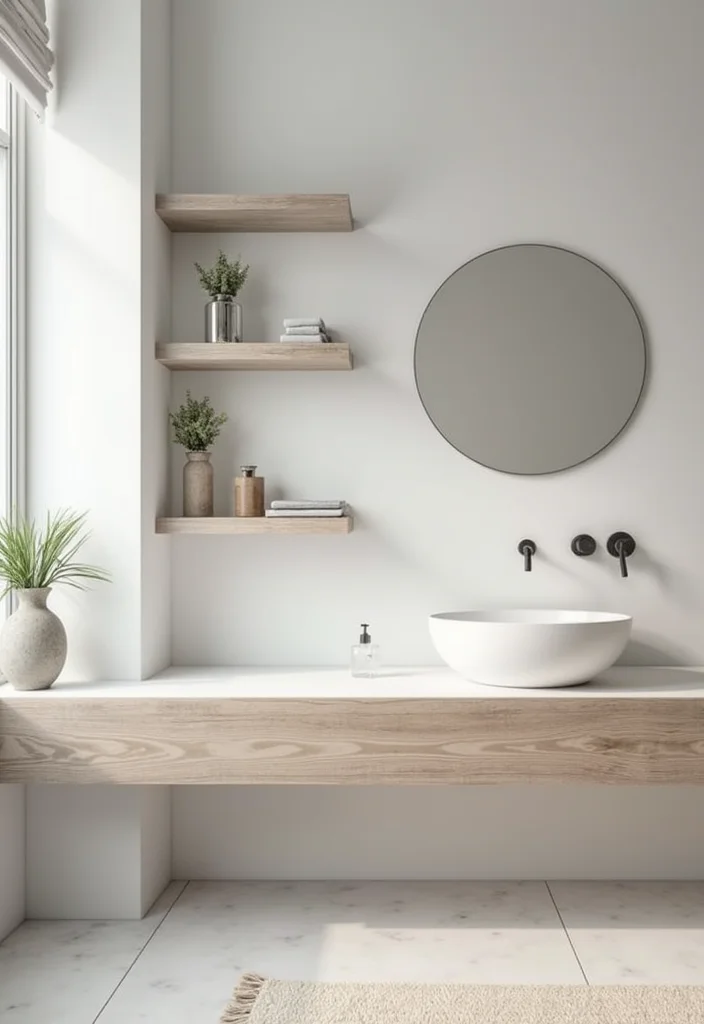 14 Bathroom Design Ideas Inspired By Montell Fish Aesthetic - 2. Minimalist Elegance