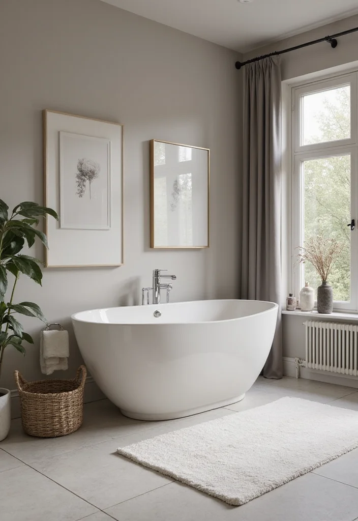 14 Bathroom Design Ideas Inspired By Montell Fish Aesthetic - 9. Monochromatic Scheme