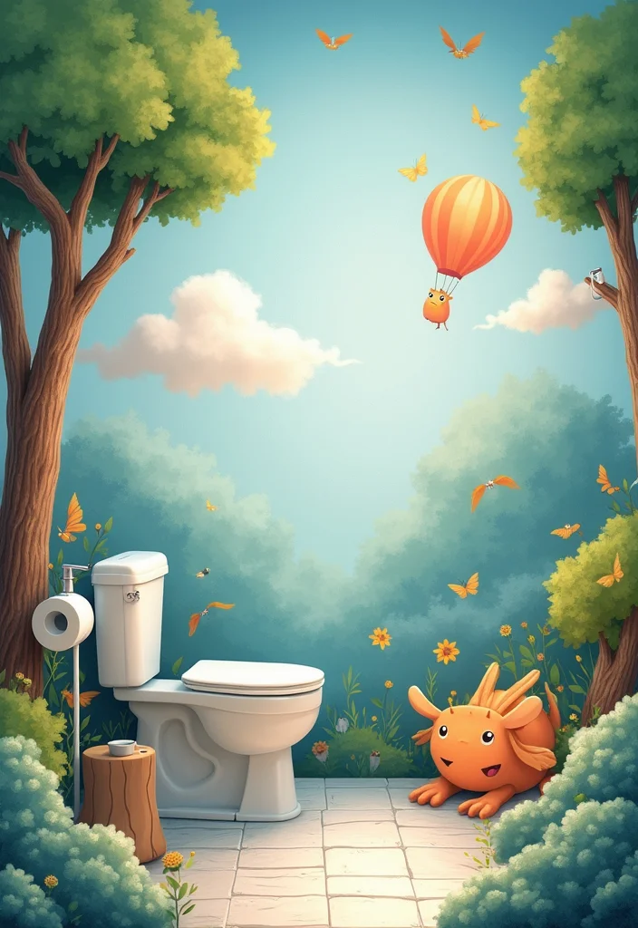 14 Bathroom Mural Ideas With Artistic Impact - 6. Whimsical Landscapes