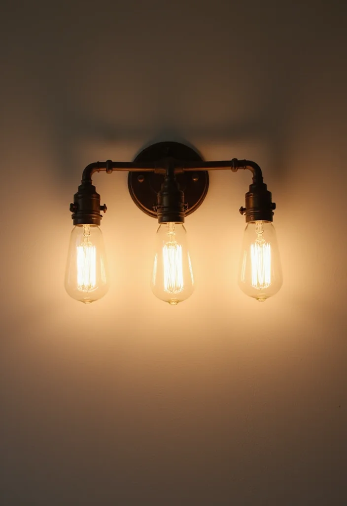 14 Bathroom Vanity Lighting Ideas That Brighten Your Space - 5. Vintage Inspired Fixtures with a Modern Twist