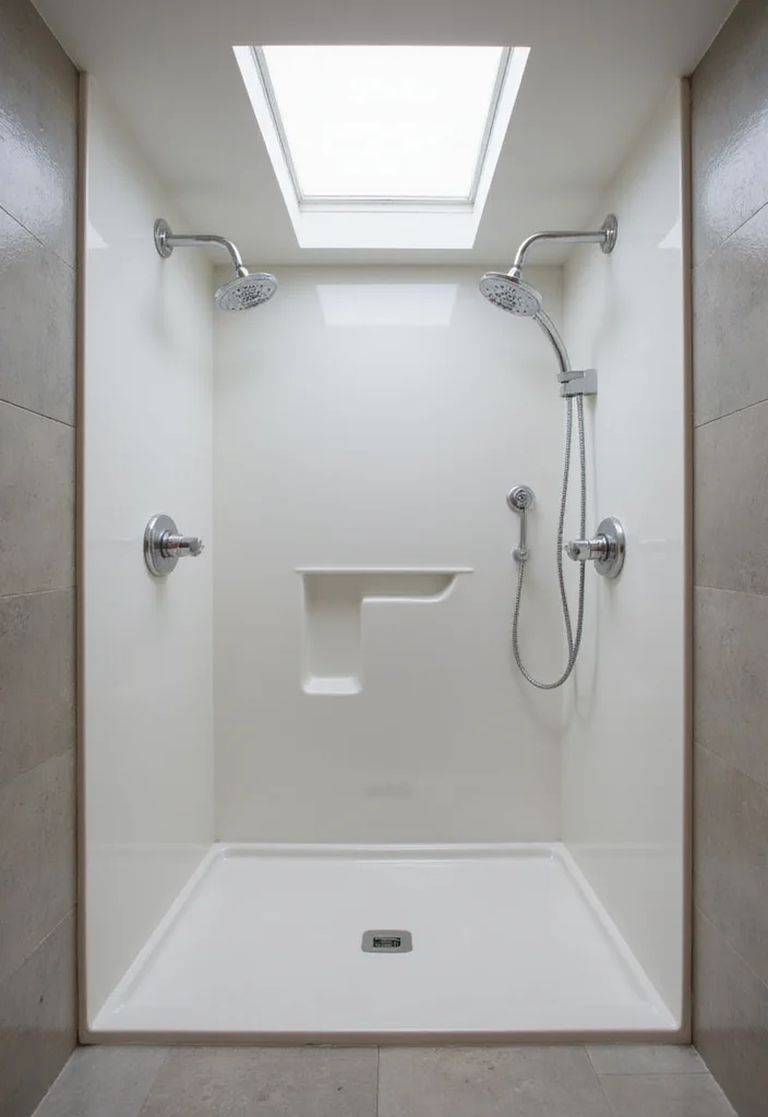 14 Bathroom With Skylight Ideas For Natural Light - 4. Fabulous Functionality
