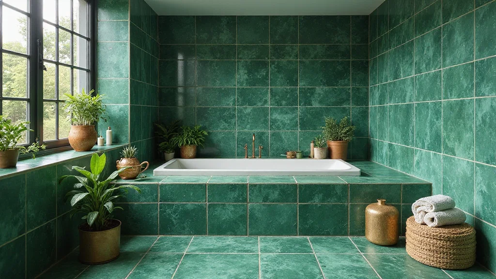14 Emerald Green Bathroom Decor Ideas With Luxe Colour