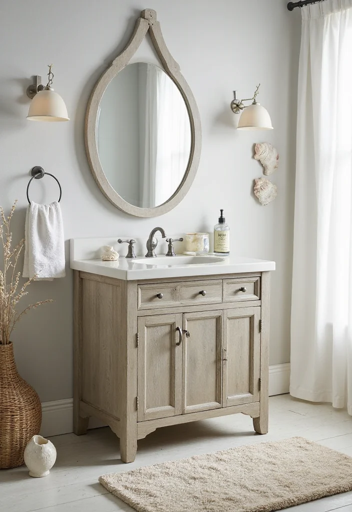 14 Light Wood Bathroom Vanity Ideas With Natural Warmth - 4. Beachy Vibes