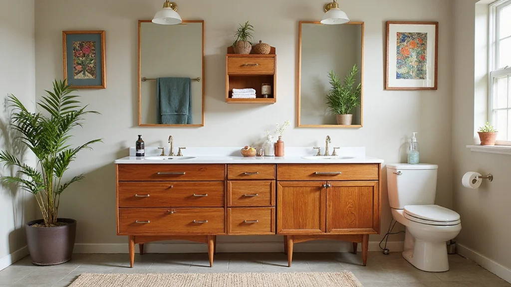 14 Mid Century Bathroom Vanity Ideas With Retro Cool