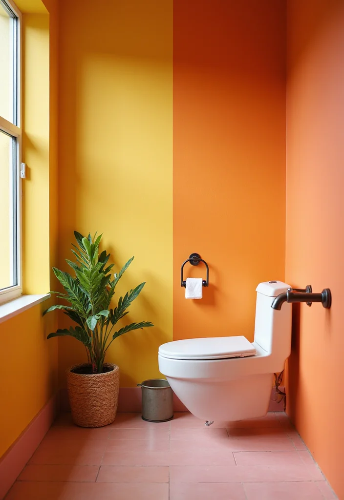 14 Old Bathroom Ideas That Look Beautiful Again - 11. Bold Color Schemes