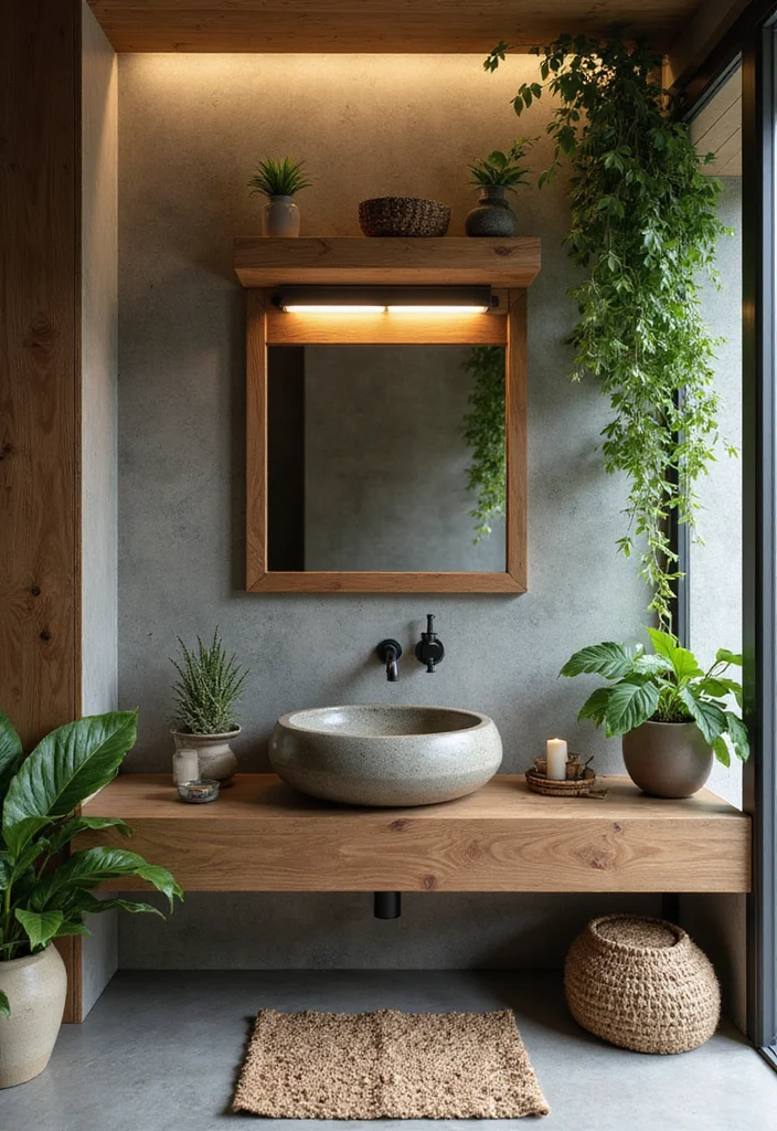 14 Zen Bathroom Decor Ideas For A Calm Retreat - 3. Incorporate Natural Elements