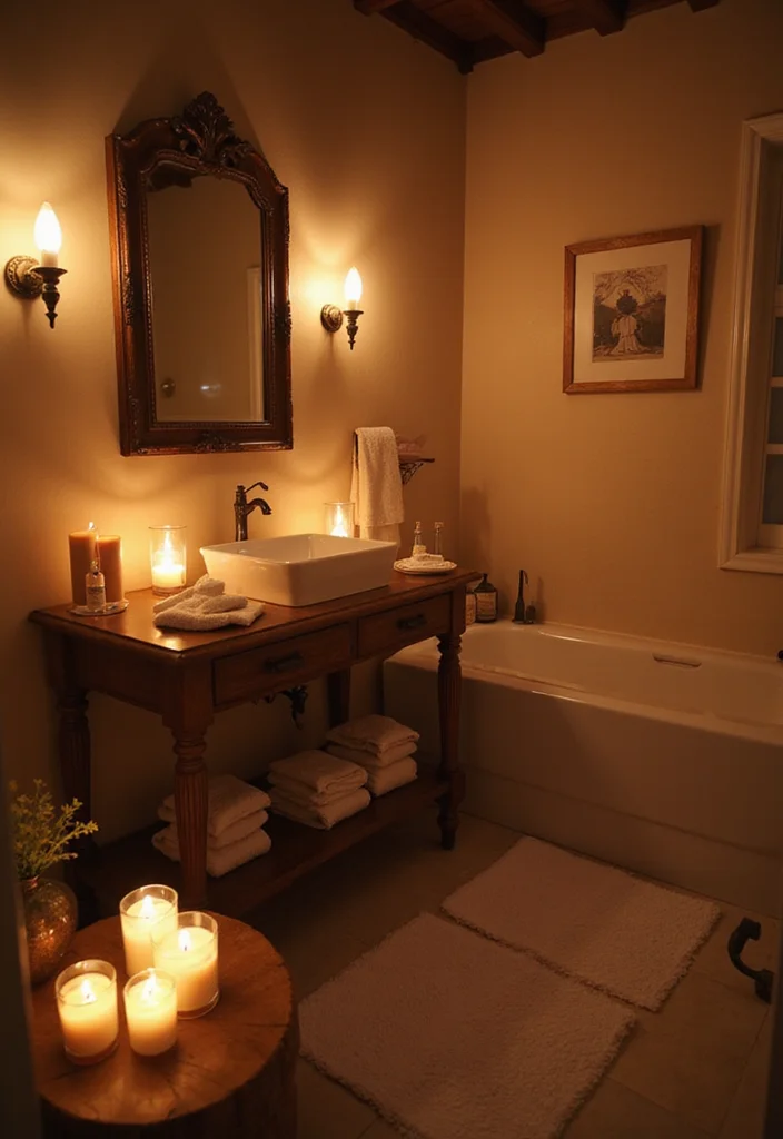 14 Zen Bathroom Decor Ideas For A Calm Retreat - 4. Soft Lighting Options