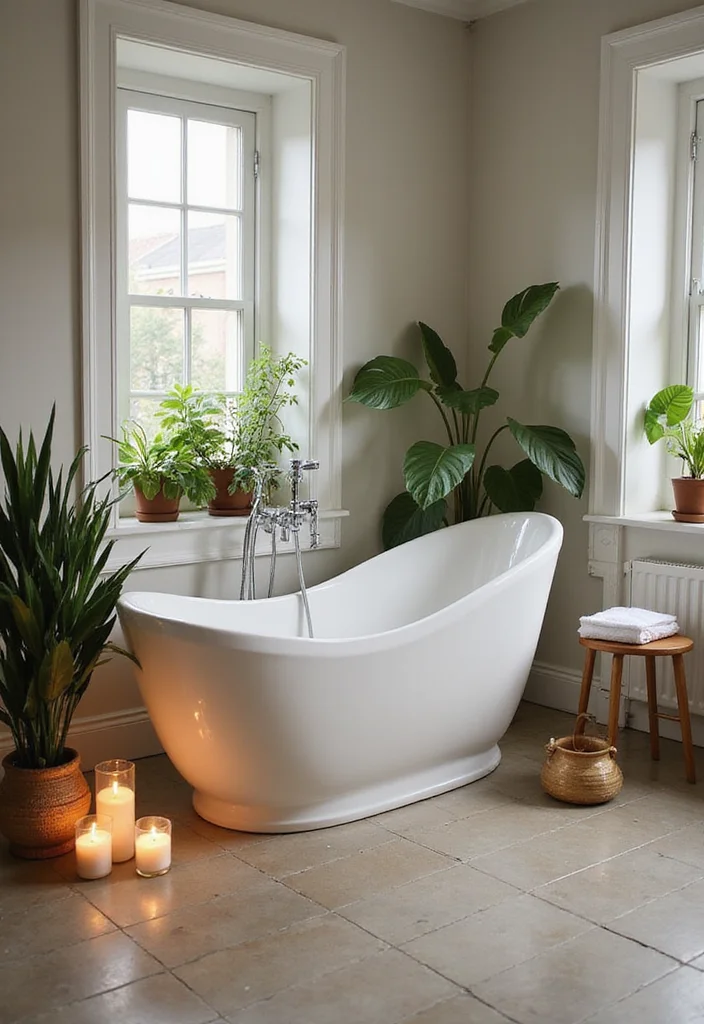 16 Big Bathroom Ideas For A Master Suite Retreat - 1. Spa-Inspired Freestanding Tubs
