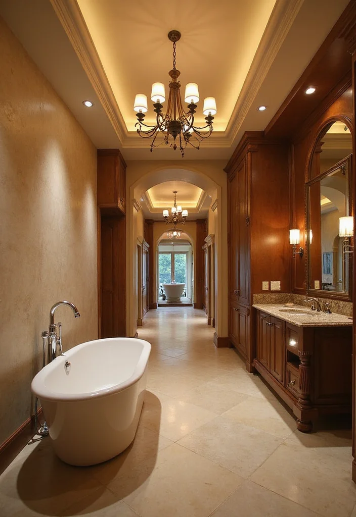 16 Big Bathroom Ideas For A Master Suite Retreat - 6. Ambient Lighting Options