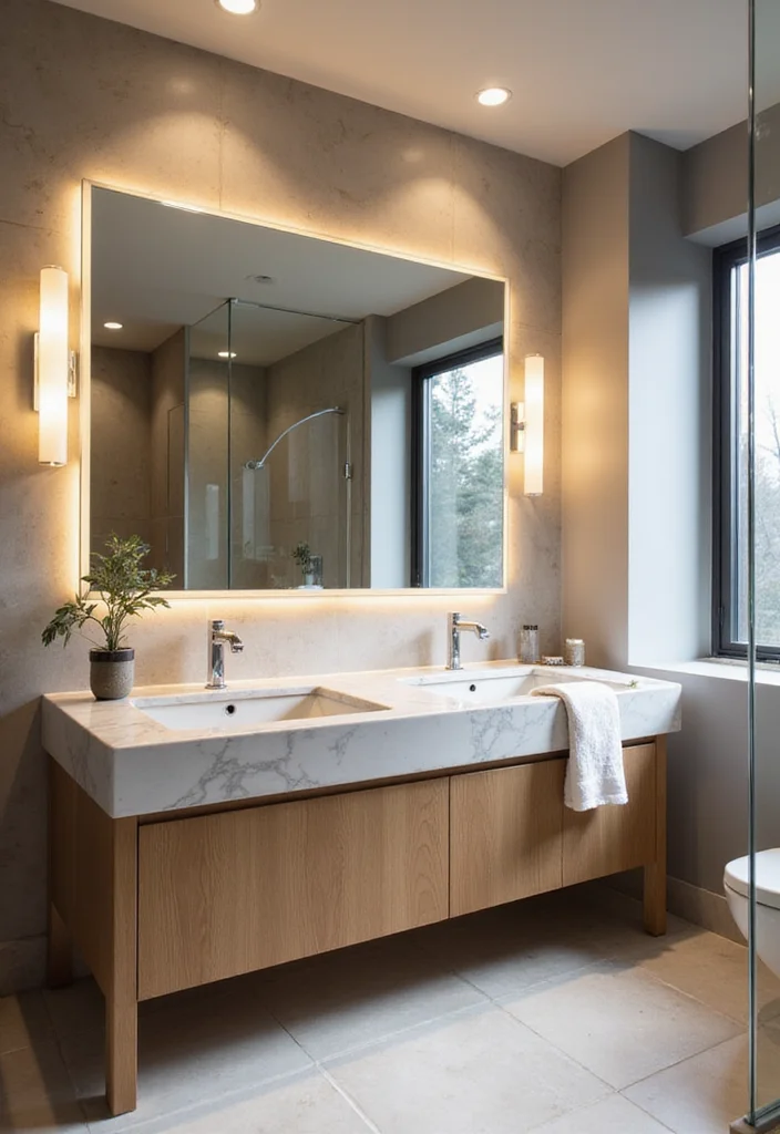 16 Big Bathroom Ideas For A Master Suite Retreat - 9. Statement Mirror Designs