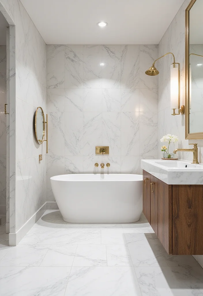 16 Marble Bathroom Ideas For Luxury Homes - 1. Classic White Marble Elegance