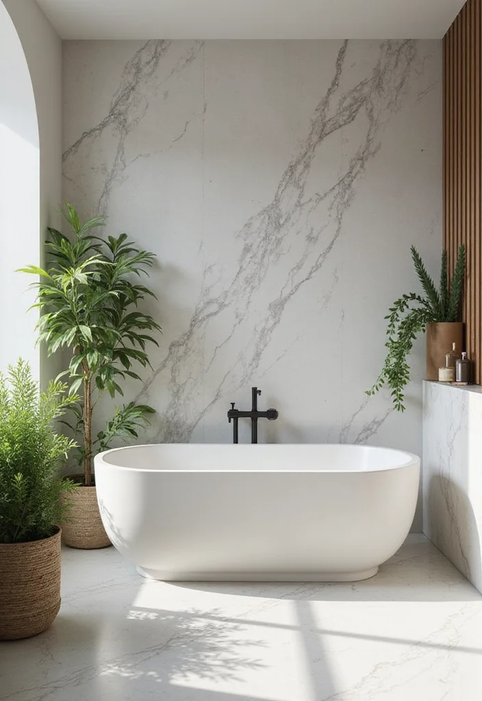 16 Marble Bathroom Ideas For Luxury Homes - 14. Marble for Sustainability