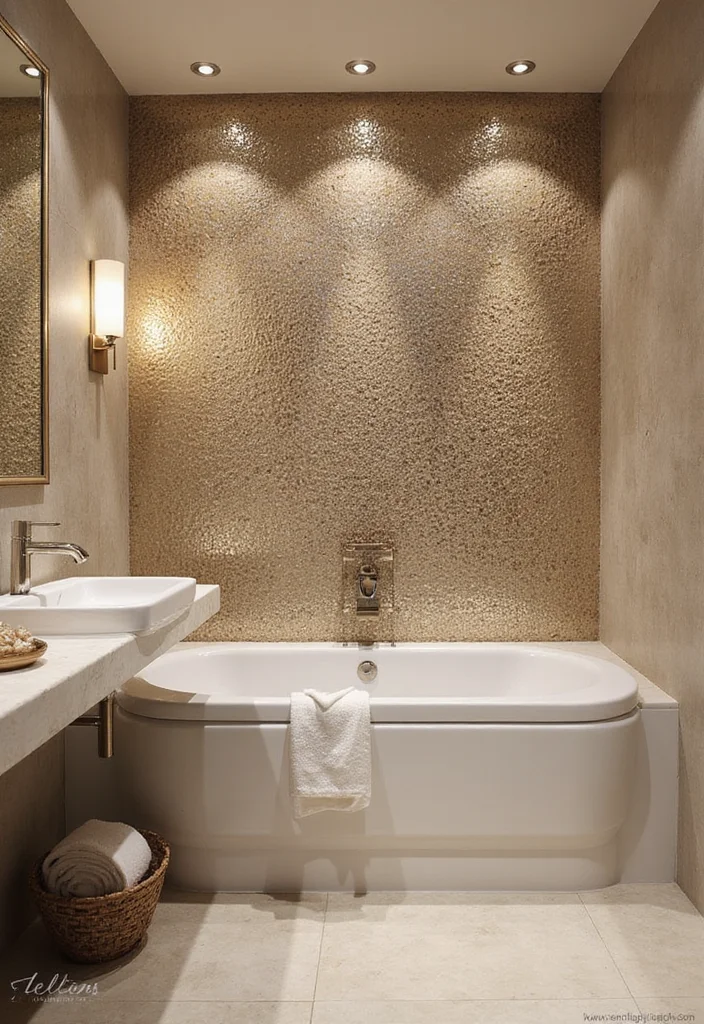 18 Tile Bathroom Ideas For Every Aesthetic - 11. Mosaics for a Touch of Glamour