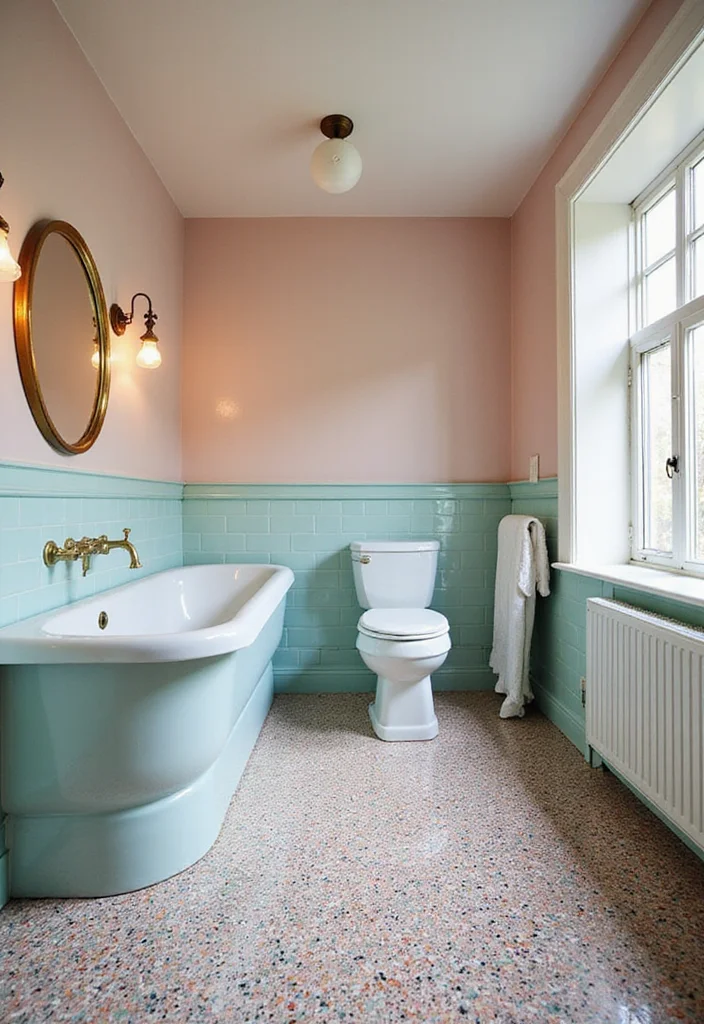 18 Tile Bathroom Ideas For Every Aesthetic - 8. Terrazzo Tiles for a Retro Vibe