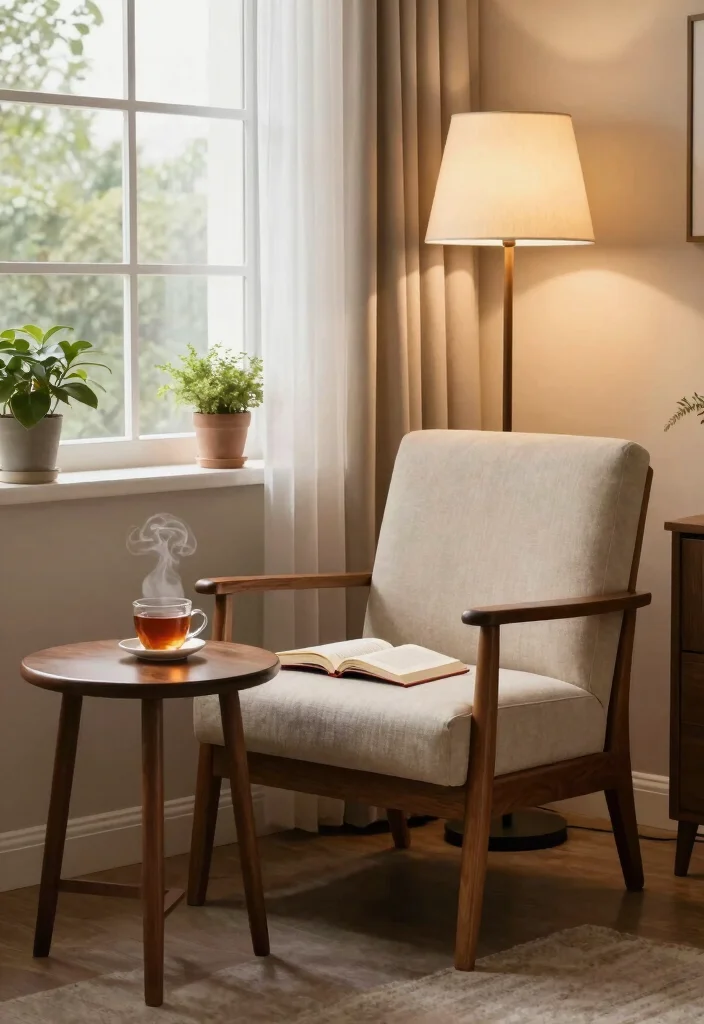 15 Bedroom Ideas With Wood Furniture: Warm and Timeless - 3. Create a Cozy Nook with Wood Furniture 1